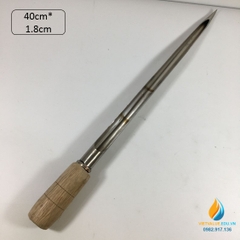 Xiên lấy mẫu hạt dài 40cm đường kính 1,8cm, Inox không gỉ 304, xiên lấy mẫu vật