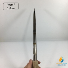 Xiên lấy mẫu hạt dài 40cm đường kính 1,8cm, Inox không gỉ 304, xiên lấy mẫu vật