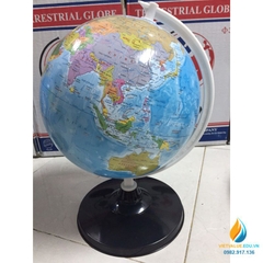 Quả địa cầu đường kính 30 cm, đế nhựa, quả địa cầu địa lý, quả địa cầu khoa học