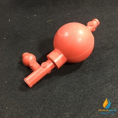 Quả bóp cao su 2 van cho pipet hút thủy tinh