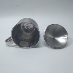 Ca Inox 300ml có nắp, không chia vạch