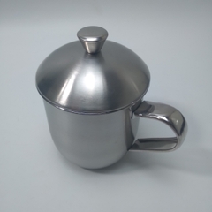Ca Inox 300ml có nắp, không chia vạch