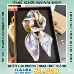 Khăn Phụ Kiện Lụa Vuông 70cm - Thế Giới Khăn Đẹp C1006_1