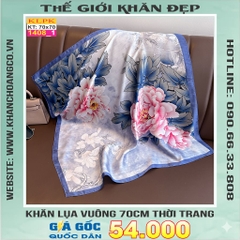 Khăn Phụ Kiện Lụa Vuông 70cm - Thế Giới Khăn Đẹp C1015_1