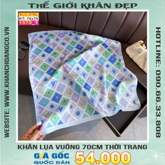 Khăn Phụ Kiện Lụa Vuông 70cm - Thế Giới Khăn Đẹp C1022_1
