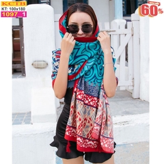 Khăn Choàng Cổ Coton Vải Lanh Thế Giới Khăn Đẹp KHTB1097_1