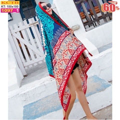 Khăn Choàng Cổ Coton Vải Lanh Thế Giới Khăn Đẹp KHTB1097_1