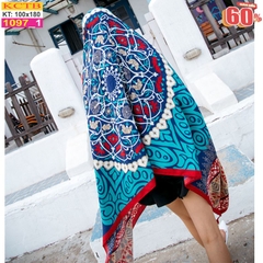 Khăn Choàng Cổ Coton Vải Lanh Thế Giới Khăn Đẹp KHTB1097_1