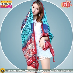 Khăn Choàng Cổ Coton Vải Lanh Thế Giới Khăn Đẹp KHTB1097_1