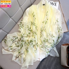 Khăn Lụa Tơ Tằm Thế Giới Khăn Đẹp cao cấp KLTT 13801