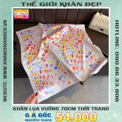 Khăn Phụ Kiện Lụa Vuông 70cm - Thế Giới Khăn Đẹp C1035_2