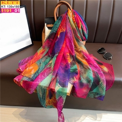 Khăn Lụa Tơ Tằm Thế Giới Khăn Đẹp cao cấp KLTT 19101