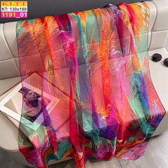 Khăn Lụa Tơ Tằm Thế Giới Khăn Đẹp cao cấp KLTT 19101