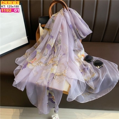 Khăn Lụa Tơ Tằm Thế Giới Khăn Đẹp cao cấp KLTT 19201