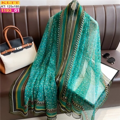 Khăn Lụa Tơ Tằm Thế Giới Khăn Đẹp cao cấp KLTT 19301