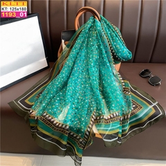 Khăn Lụa Tơ Tằm Thế Giới Khăn Đẹp cao cấp KLTT 19301