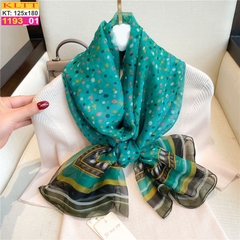 Khăn Lụa Tơ Tằm Thế Giới Khăn Đẹp cao cấp KLTT 19301