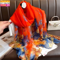 Khăn Lụa Tơ Tằm Thế Giới Khăn Đẹp cao cấp KLTT 19401