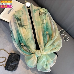 Khăn Lụa Tơ Tằm Thế Giới Khăn Đẹp cao cấp KLTT 19601