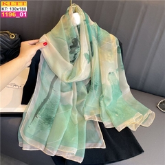 Khăn Lụa Tơ Tằm Thế Giới Khăn Đẹp cao cấp KLTT 19601