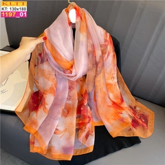 Khăn Lụa Tơ Tằm Thế Giới Khăn Đẹp cao cấp KLTT 19701