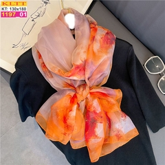 Khăn Lụa Tơ Tằm Thế Giới Khăn Đẹp cao cấp KLTT 19701