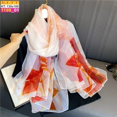 Khăn Lụa Tơ Tằm Thế Giới Khăn Đẹp cao cấp KLTT 19901