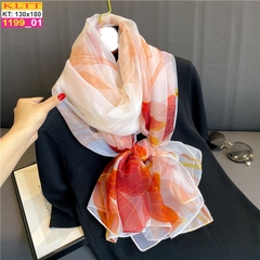 Khăn Lụa Tơ Tằm Thế Giới Khăn Đẹp cao cấp KLTT 19901