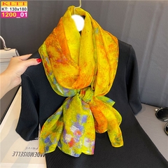 Khăn Lụa Tơ Tằm Thế Giới Khăn Đẹp cao cấp KLTT 20001