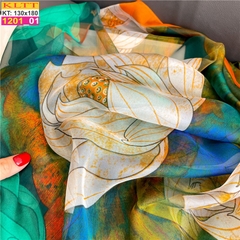 Khăn Lụa Tơ Tằm Thế Giới Khăn Đẹp cao cấp KLTT 20101