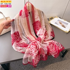 Khăn Lụa Tơ Tằm Thế Giới Khăn Đẹp cao cấp KLTT 222_01