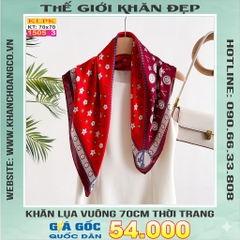 Khăn Phụ Kiện Lụa Vuông 70cm - Thế Giới Khăn Đẹp C1059_3