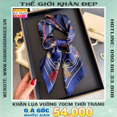 Khăn Phụ Kiện Lụa Vuông 70cm - Thế Giới Khăn Đẹp C1024_4
