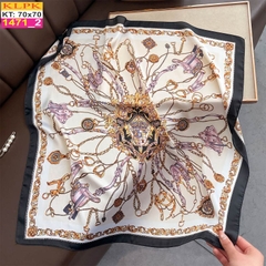 Khăn Phụ Kiện Lụa Vuông 70cm - Thế Giới Khăn Đẹp C1041_2