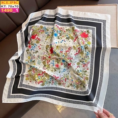 Khăn Phụ Kiện Lụa Vuông 70cm - Thế Giới Khăn Đẹp C1067_1