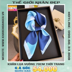 Khăn Phụ Kiện Lụa Vuông 70cm - Thế Giới Khăn Đẹp C1057_1