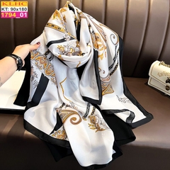 Khăn Choàng Cổ Lụa Thời Trang Thế Giới Khăn Đẹp KLHC 1107_1