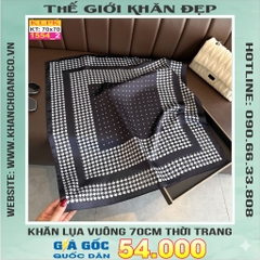 Khăn Phụ Kiện Lụa Vuông 70cm - Thế Giới Khăn Đẹp C1010_2