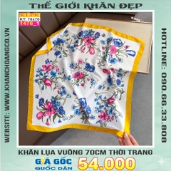 Khăn Phụ Kiện Lụa Vuông 70cm - Thế Giới Khăn Đẹp C1046_1