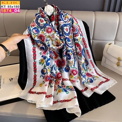 Khăn Choàng Cổ Lụa Thời Trang Thế Giới Khăn Đẹp KLHC 1109_4