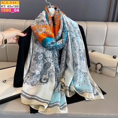 Khăn Choàng Cổ Lụa Thời Trang Thế Giới Khăn Đẹp KLHC 1009_4