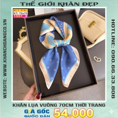 Khăn Phụ Kiện Lụa Vuông 70cm - Thế Giới Khăn Đẹp C1044_2