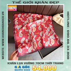 Khăn Phụ Kiện Lụa Vuông 70cm - Thế Giới Khăn Đẹp C1003_4