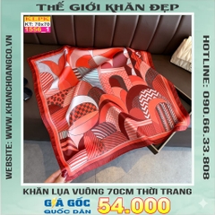 Khăn Phụ Kiện Lụa Vuông 70cm - Thế Giới Khăn Đẹp C1058_1