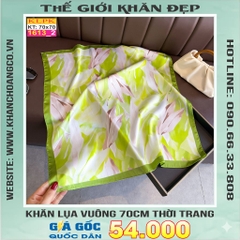 Khăn Phụ Kiện Lụa Vuông 70cm - Thế Giới Khăn Đẹp C1039_2