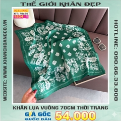 Khăn Phụ Kiện Lụa Vuông 70cm - Thế Giới Khăn Đẹp C1047_1