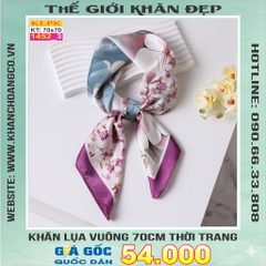 Khăn Phụ Kiện Lụa Vuông 70cm - Thế Giới Khăn Đẹp C1016_4