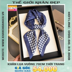 Khăn Phụ Kiện Lụa Vuông 70cm - Thế Giới Khăn Đẹp C1010_3