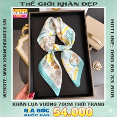 Khăn Phụ Kiện Lụa Vuông 70cm - Thế Giới Khăn Đẹp C1020_2