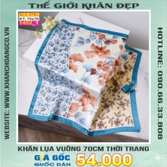 Khăn Phụ Kiện Lụa Vuông 70cm - Thế Giới Khăn Đẹp C1016_1